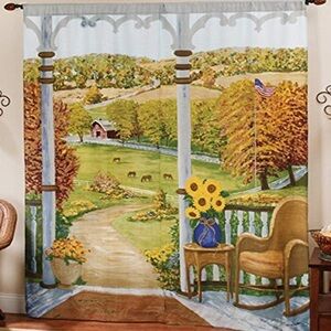 Amazon Scenic Autumn View Curtains